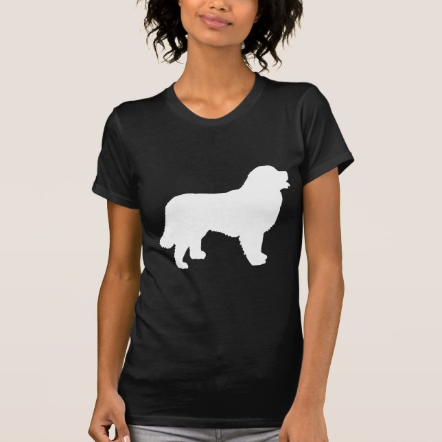 Bernese Gebirgshund (weiße Silhouette) T-Shirt (Vorderseite)