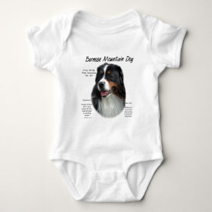 Bernese Gebirgshundegeschichtsentwurf Baby Strampler