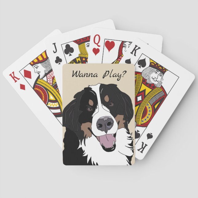 Bernese Gebirgshundespielkarten Spielkarten (Rückseite)