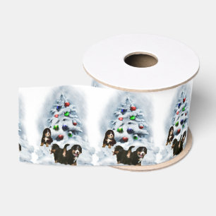 Bernese Gebirgshundeweihnachten Ripsband
