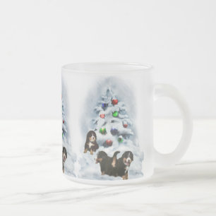 Bernese Gebirgshundeweihnachtsgeschenke Mattglastasse
