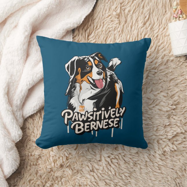 Bernese Graffiti - Bernese Dog Lovers Kissen (Decke)