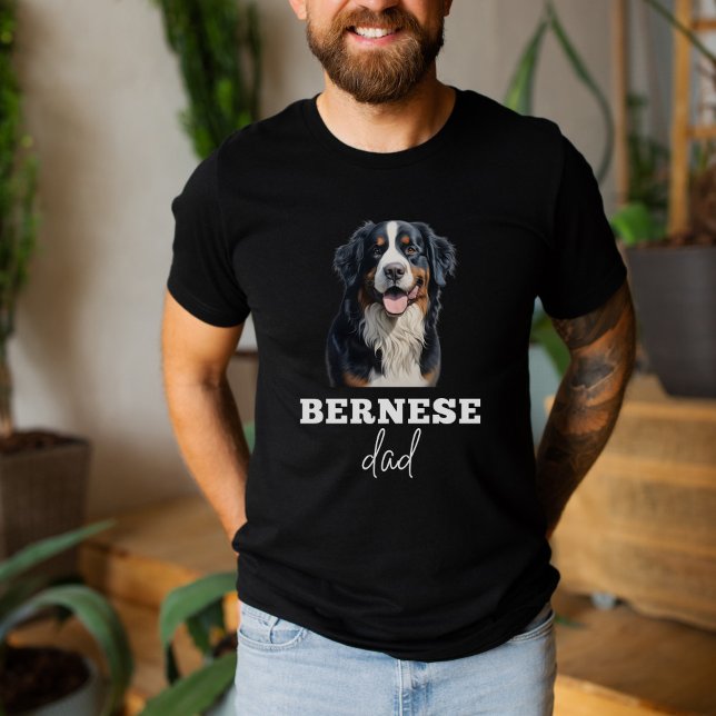 Bernese Lovers Dad, Bernese Mountain Dog T-Shirt (Von Creator hochgeladen)