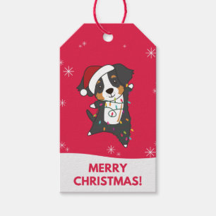 Bernese Merry Christmas Happy Christmas Dogs Gift Geschenkanhänger