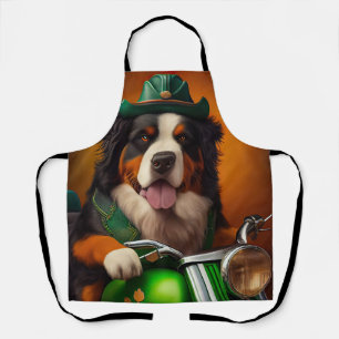 Bernese Mountain Bike St. Patrick's Day Schürze