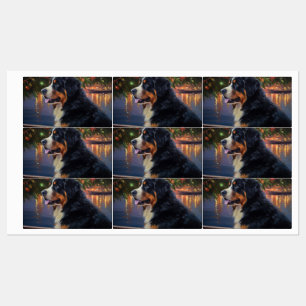 Bernese Mountain Christmas Cruise: Pawsome Holiday Etiketten
