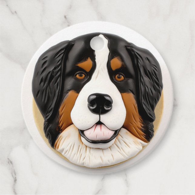 Bernese Mountain Dog 3D Inspiriert Geschenkanhänger (Vorderseite)