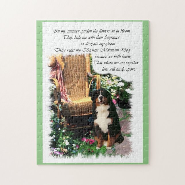 Bernese Mountain Dog Art (Vertikal)