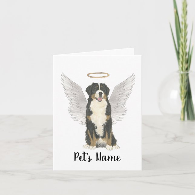 Bernese Mountain Dog Beileid Memorial Karte (Vorderseite)