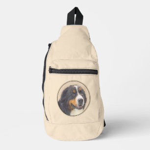 Bernese Mountain Dog Berner Malerei Niedlicher Hau Crossbody Bag