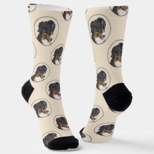 Bernese Mountain Dog Berner Malerei Niedlicher Hau Socken