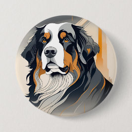 Bernese Mountain Dog Button
