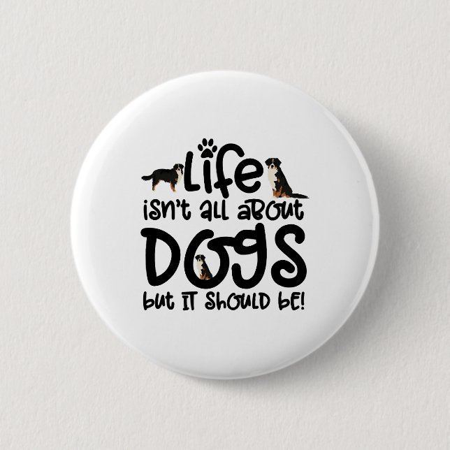 Bernese Mountain Dog Button (Vorderseite)