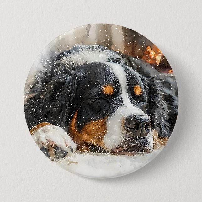 Bernese Mountain Dog Button (Vorderseite)