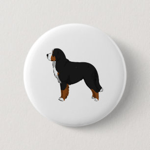 Bernese Mountain Dog Button