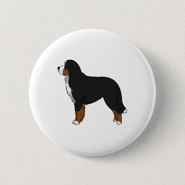Bernese Mountain Dog Button (Vorderseite)