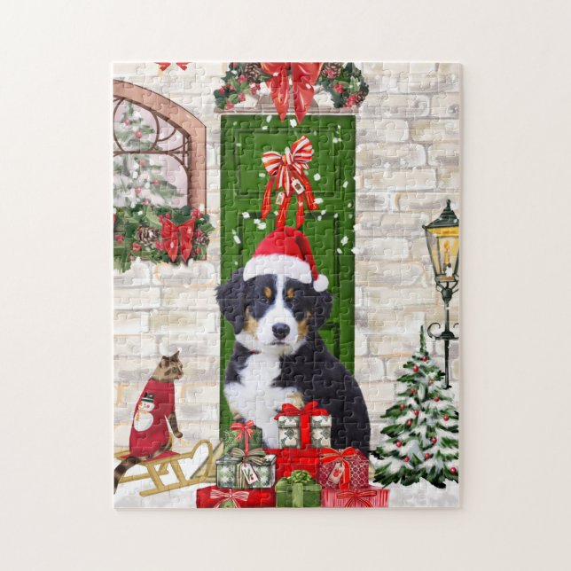 Bernese Mountain Dog Christmas (Vertikal)