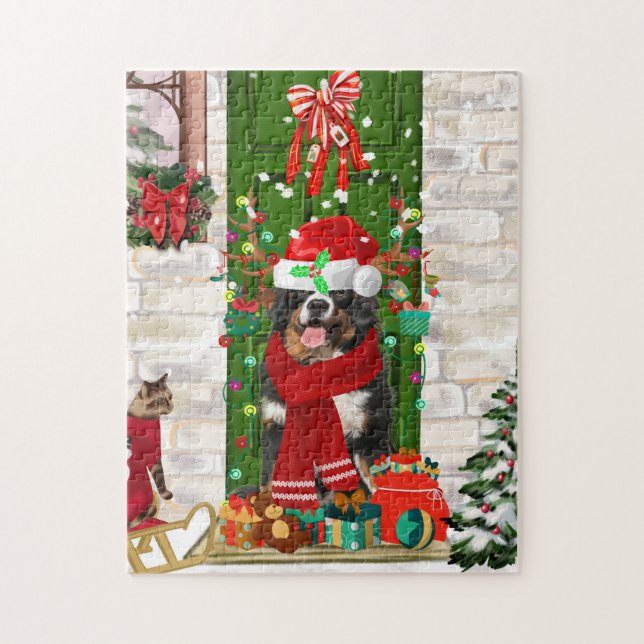 Bernese Mountain Dog Christmas (Vertikal)