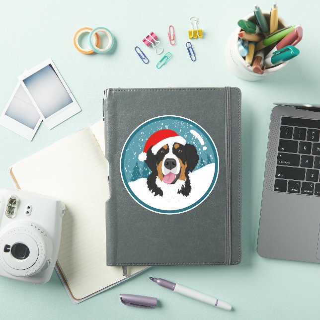 Bernese Mountain Dog Christmas Aufkleber (iPad Hülle)