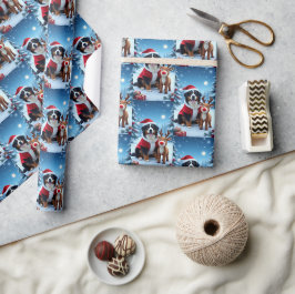 Bernese Mountain Dog Christmas Geschenkpapier