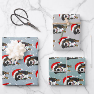 Bernese Mountain Dog Christmas Geschenkpapier Set