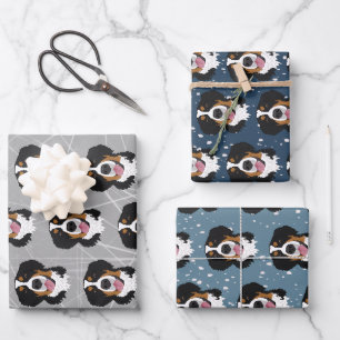 Bernese Mountain Dog Christmas Geschenkpapier Set