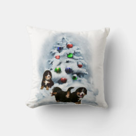 Bernese Mountain Dog Christmas Kissen