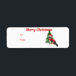 Bernese Mountain Dog Christmas Labels<br><div class="desc">Das perfekte Geschenketikett für Berner Hundeliebhaber</div>