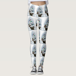 Bernese Mountain Dog Christmas Leggings