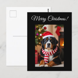 Bernese Mountain Dog Christmas Postkarte