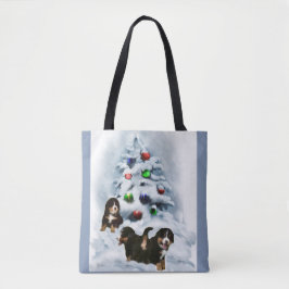 Bernese Mountain Dog Christmas Tasche