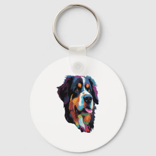 Bernese Mountain Dog Colorful Schlüsselanhänger