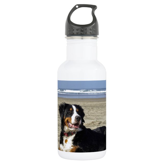 Bernese Mountain Dog Edelstahlflasche (Vorderseite)