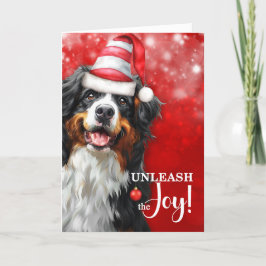Bernese Mountain Dog Entleash the JoChristmas Feiertagskarte