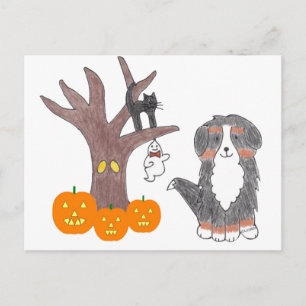 Bernese Mountain Dog Fall Postkarte