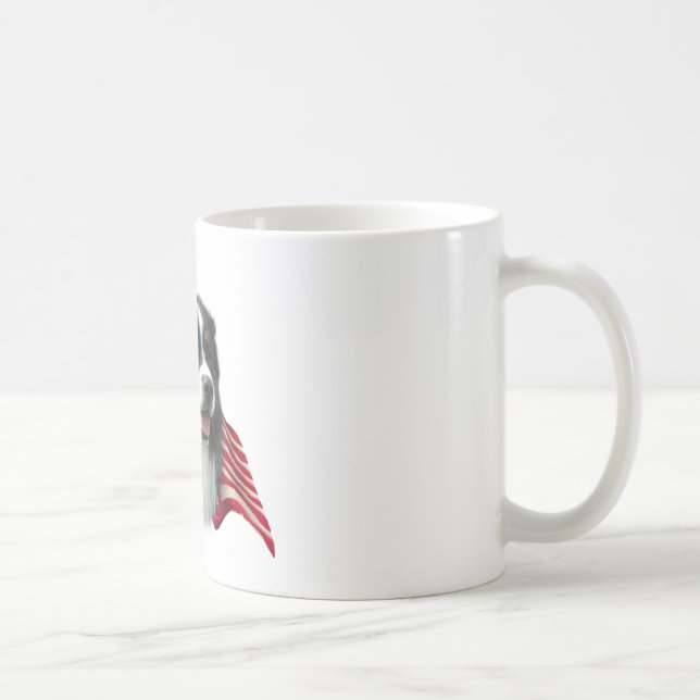 Bernese Mountain Dog Flag Kaffeetasse (Rechts)