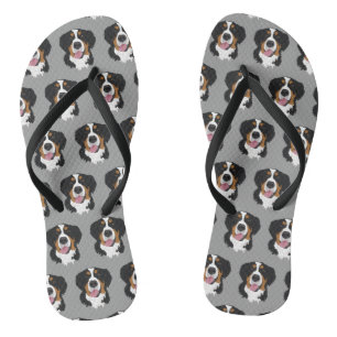 Bernese Mountain Dog Flip Flops