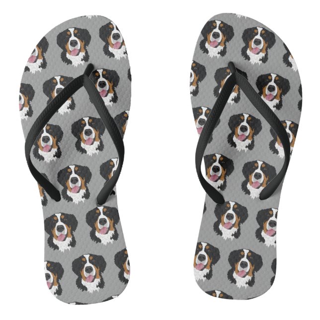 Bernese Mountain Dog Flip Flops (Fußbett)