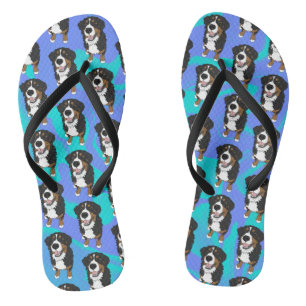 Bernese Mountain Dog Flip Flops