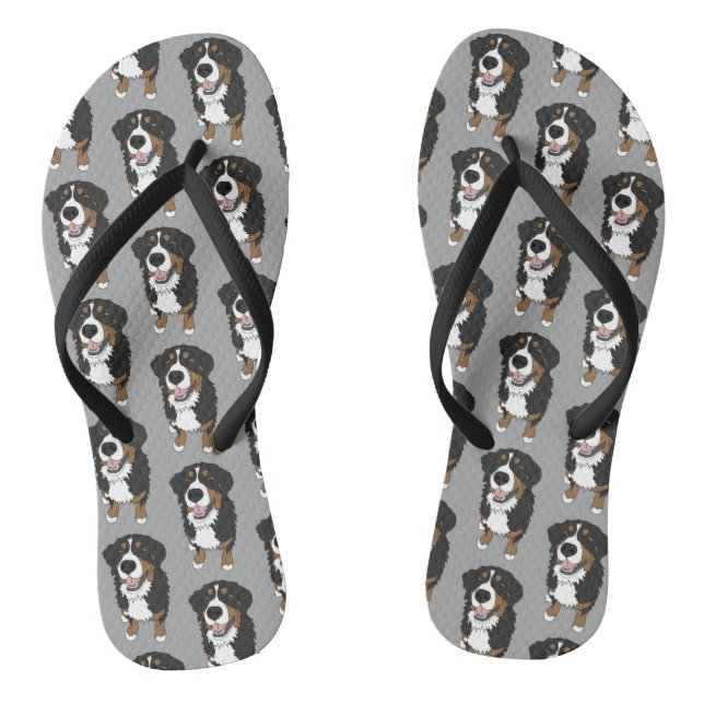 Bernese Mountain Dog Flip Flops (Fußbett)