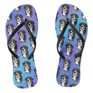 Bernese Mountain Dog Flip Flops