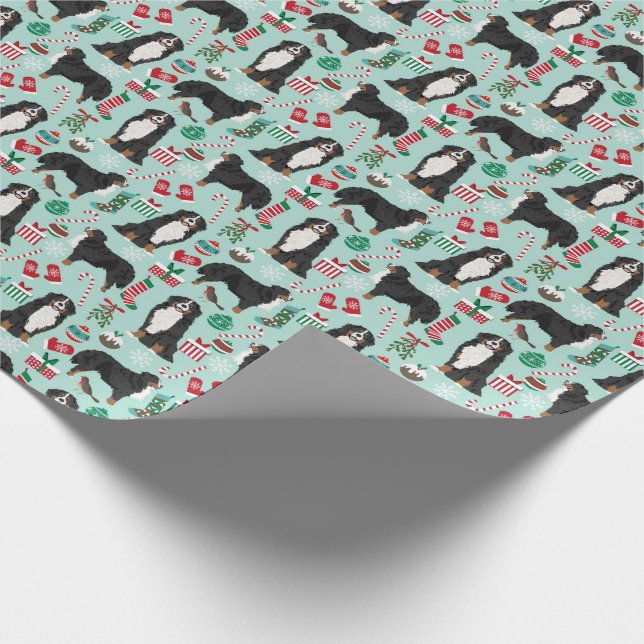 Bernese Mountain Dog Geschenkpackung Geschenkpapier (Ecke)
