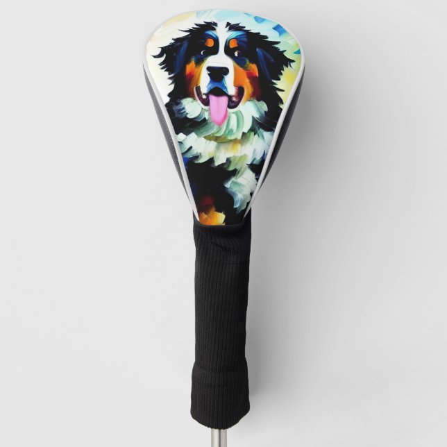 Bernese Mountain Dog Golf Head Cover Golf Headcover (Vorderseite)