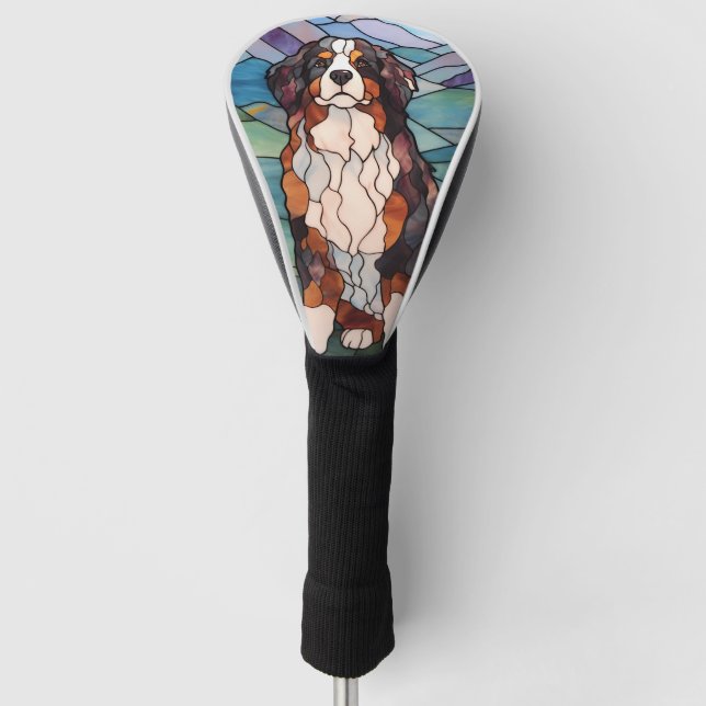 Bernese Mountain Dog Golf Headcover (Vorderseite)
