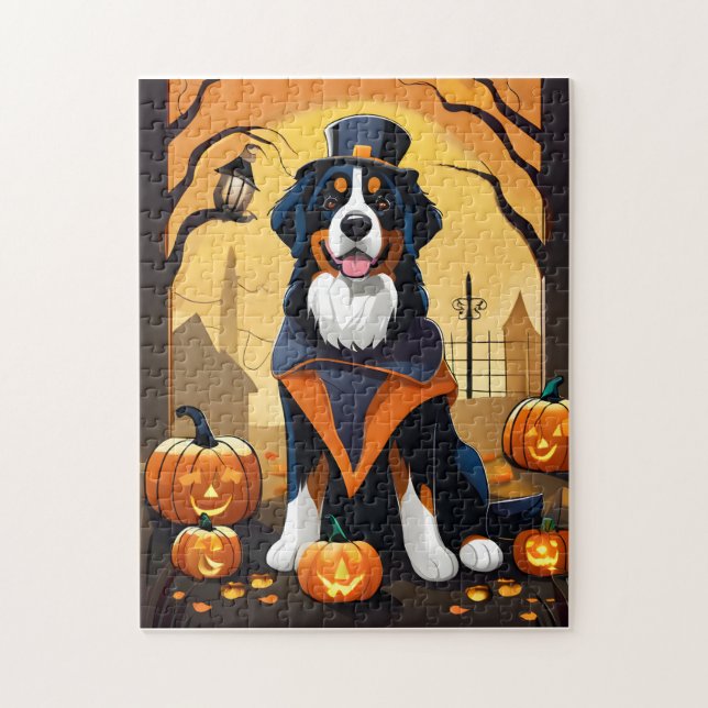 Bernese Mountain Dog Halloween (Vertikal)