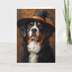 Bernese Mountain Dog Halloween Feiertagskarte