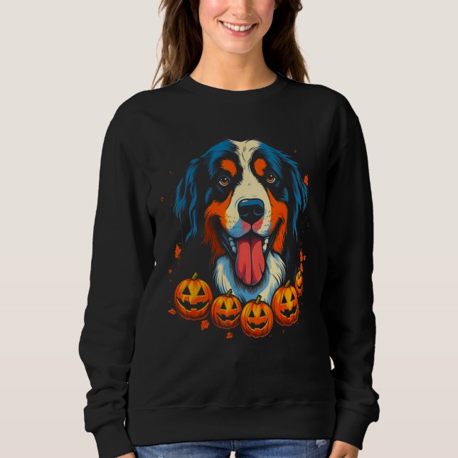 Bernese Mountain Dog Halloween Sweatshirt (Vorderseite)