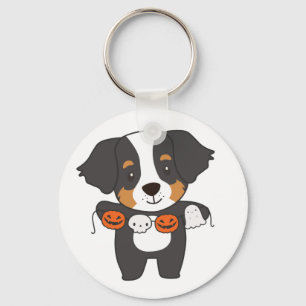 Bernese Mountain Dog Happy Halloween Dog Kostüm K Schlüsselanhänger