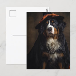 Bernese Mountain Dog Hexe Postkarte