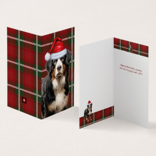 Bernese Mountain Dog Holiday Karierte Weihnachtska